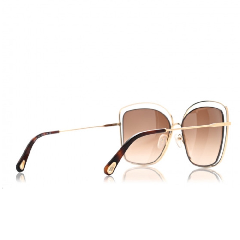 CHLOE HAVANA CAT-EYE SUNGLASSES - Picture 3 of 7
